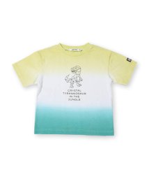 SLAP SLIP(スラップスリップ)/段染 天竺 Tシャツ (80~130cm)/グリーン系