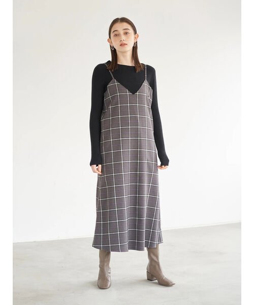 セール チェック柄キャミワンピース イェッカ ヴェッカ Yecca Vecca Magaseek