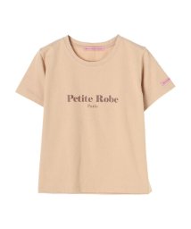 Maison de FLEUR Petite Robe(メゾンドフルール　プチローブ)/【ムック本掲載】ロゴプリントTシャツ/ベージュ