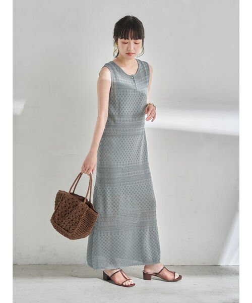 セール 透かし編みワンピース アースミュージック エコロジー Earth Music Ecology Magaseek