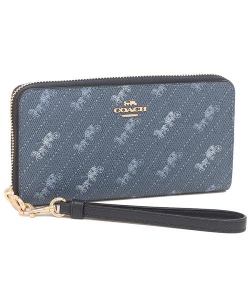 コーチ アウトレット 長財布 ブルー レディース Coach C3547 Imden コーチ Coach Magaseek