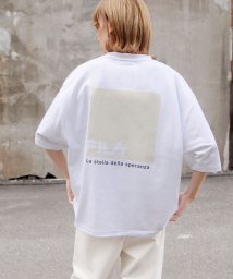 ZIP FIVE(ジップファイブ)/【fh7887】FILAユニセックスビッグシルエットTシャツ/ホワイト