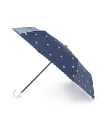 Ober Tashe(ESPERANZA／OberTashe)/【晴雨兼用】プチフラワー刺繍折り畳み傘/ネイビー（393）