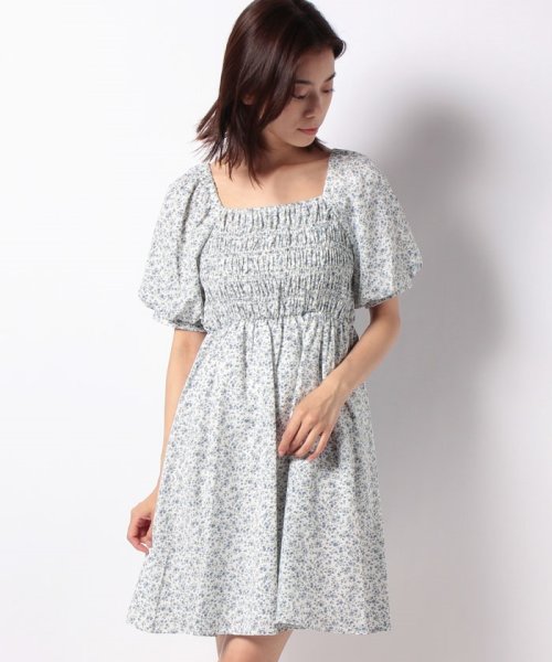 セール 花柄シャーリングミニ ワンピース イング Ingni Magaseek