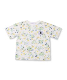SLAP SLIP(スラップスリップ)/ボタニカル柄 天竺 Tシャツ (80~130cm)/ホワイト系