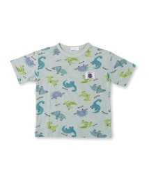 SLAP SLIP(スラップスリップ)/恐竜 スラブ 天竺 Tシャツ (80~130cm)/グリーン系