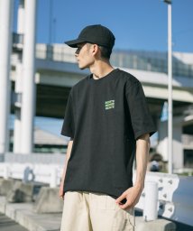 Rocky Monroe(ロッキーモンロー)/プリントT メンズ レディース 半袖 Tシャツ カットソー バックプリント 韓国ブランド teeazstudio REUNITE オーバーサイズ ビッグシルエッ/ブラック