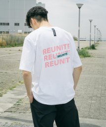 Rocky Monroe(ロッキーモンロー)/プリントT メンズ レディース 半袖 Tシャツ カットソー バックプリント 韓国ブランド teeazstudio REUNITE オーバーサイズ ビッグシルエッ/ホワイト