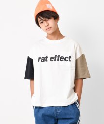 RAT EFFECT/ポケット付きフロントプリントビッグTシャツ/504130618