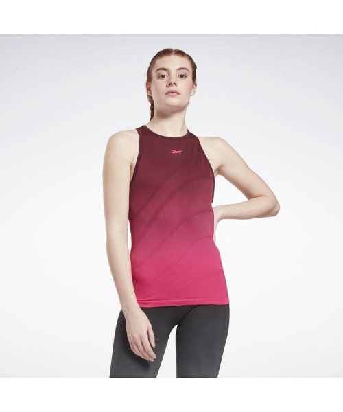 Reebok(Reebok)/ユナイテッド バイ フィットネス シームレス タンク トップ / United By Fitness Seamless Tank Top/レッド
