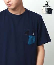 MARUKAWA(マルカワ)/【CAPTAIN STAG】キャプテン スタッグ メンズ 半袖 ポケット Tシャツ/ネイビー