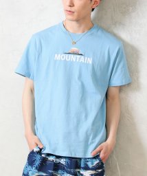 TopIsm(トップイズム)/USAコットン 綿100％ 半袖 メンズ ビッグシルエット Tシャツ/サックス