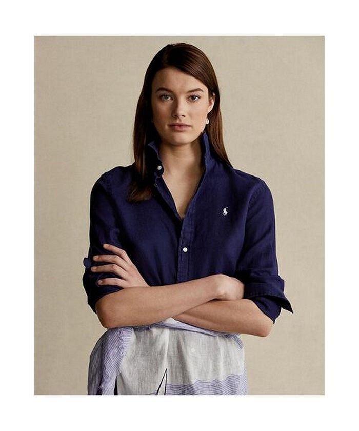 ポロラルフローレン　リネンシャツXL.、POLO WOMAN