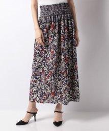 SHIPS WOMEN OUTLET(シップス　ウィメン　アウトレット)/(1320)DM:PANEL PRINT FLARE SK/ラベンダー