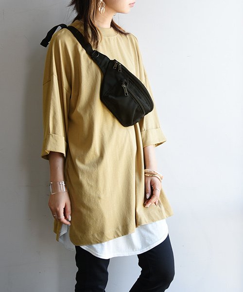 Tシャツ レディース リブハイネックビッグtシャツ M L トップス カットソー 春夏 オフホワイト 白 ブラック 黒 ベージュ パープル 紫 カーキグリーン アンドイット And It Magaseek Tシャツ レディース リブハイネックビッグtシャツ M L トップス カットソー 春夏 オフホワイト 白 ブラック 黒 ベージュ パープル 紫 カーキグリーン アンドイット And It Magaseek