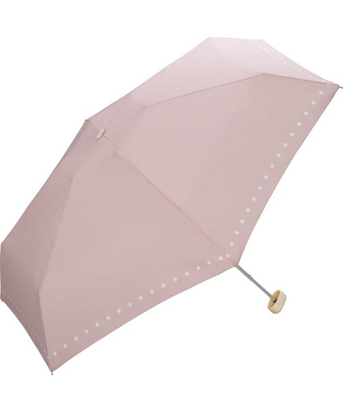Wpc．(Wpc．)/【Wpc.公式】雨傘 リムドットスター ミニ  50cm 晴雨兼用 レディース 折りたたみ傘/PK