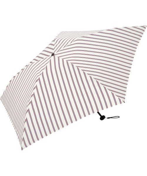 Wpc．(Wpc．)/【Wpc.公式】雨傘 [Air－Light] エアライトアンブレラ ストライプ 50cm 超軽量 レディース 折りたたみ傘 /OF