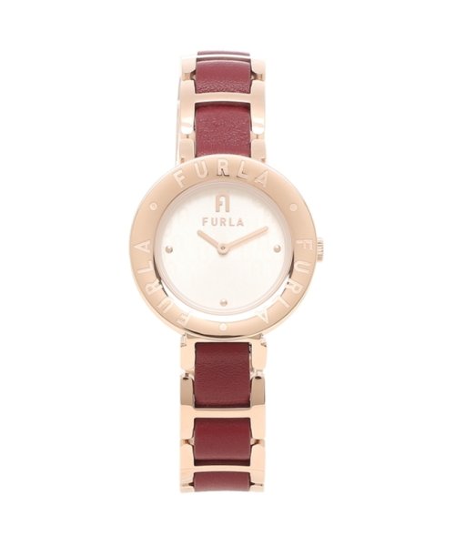 フルラ 時計 レディース エッセンシャル30mm クォーツ シルバー ローズゴールド レッド FURLA WW00004012L3(504134092) フルラ(FURLA) MAGASEEK ELLE ゴールド シルバー ウォッチ 時計