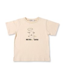 SLAP SLIP(スラップスリップ)/アニマル ステッチ 刺繍 天竺 Tシャツ (80~130cm)/オフホワイト