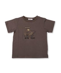SLAP SLIP(スラップスリップ)/アニマル ステッチ 刺繍 天竺 Tシャツ (80~130cm)/グレー