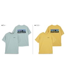 patagonia(パタゴニア)/パタゴニア patagonia Tシャツ 半袖 レスポンシビリティー メンズ レディース P－6 LOGO RESPONSIBILI TEE ブラック ホワイト/イエロー