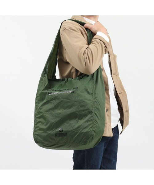 AS2OV(アッソブ)/アッソブ エコバッグ AS2OV トートバッグ 折りたたみ 40D NYLON RIP ECO BAG Lサイズ A4 B4 ナイロン 軽量 152022/カーキ