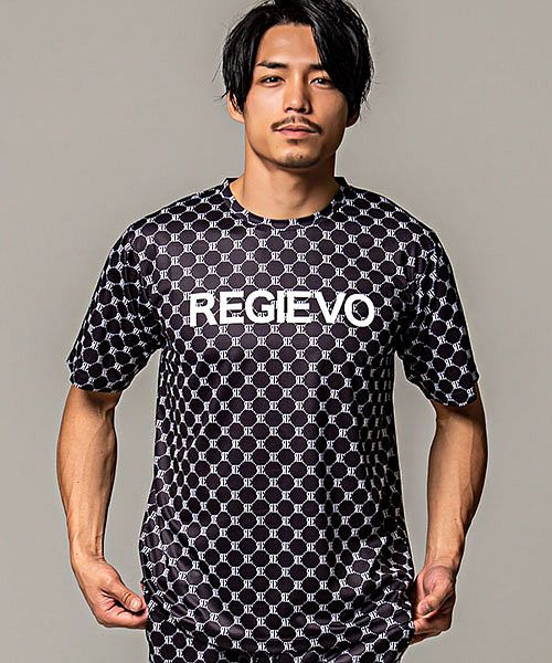 大特価低価 tシャツ Tシャツ REGIEVOロゴプリントTシャツ BACKプリント