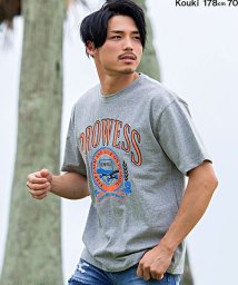 CavariA(キャバリア)/CavariA カレッジロゴ入りクルーネック半袖ヘヴィーウェイトビッグTシャツ メンズ 半袖 大きいサイズ ビッグシルエット 厚手 ヘビーウェイト プリント カ/その他系4