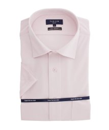TAKA-Q/ノーアイロン ストレッチ スリムフィット ワイドカラー 半袖 ニットシャツ ワイシャツ/504137973
