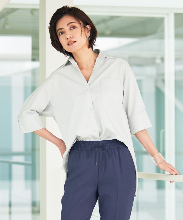 セール】【UVカット・接触冷感】Cotton Typewriter ブラウス(504107474 ...