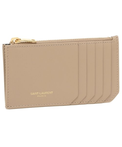 セール サンローランパリ カードケース ベージュ メンズ レディース Saint Laurent Paris サンローランパリ Saint Laurent Magaseek
