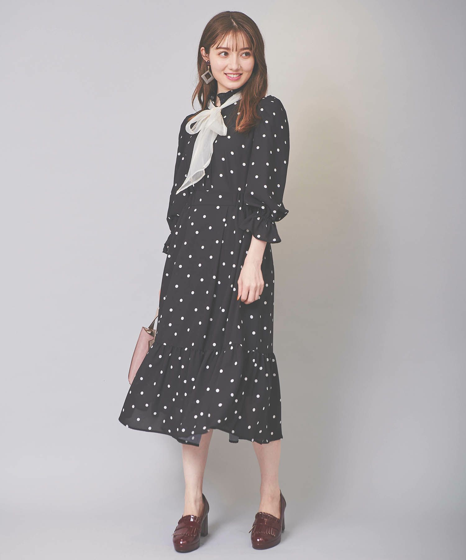 【美人百花10月号掲載】ドットプリントセットアップ
