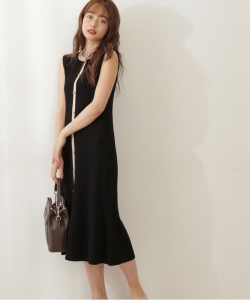 配色ナローニットワンピース プロポーション ボディドレッシング Proportion Body Dressing Magaseek