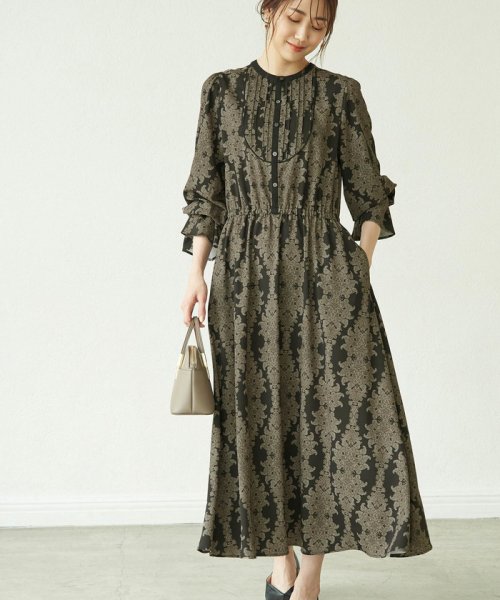 セール サスティナブルプリント配色ワンピース ロペピクニック Rope Picnic Magaseek