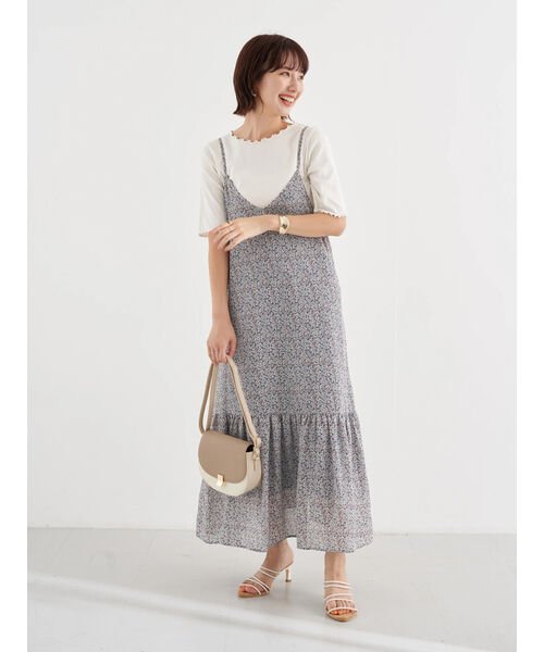 セール 50 Off 切り替えキャミワンピース アースミュージック エコロジー Earth Music Ecology Magaseek