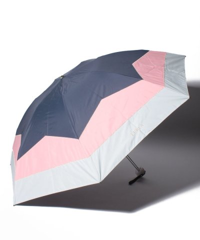 FURLA 　晴雨兼用折りたたみ日傘　切り継ぎカラーブロッキング