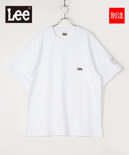 LEE(LEE)/【別注】【LEE】 リー ポケット付き 半袖 スウェット ビッグシルエット 22SS/ホワイト