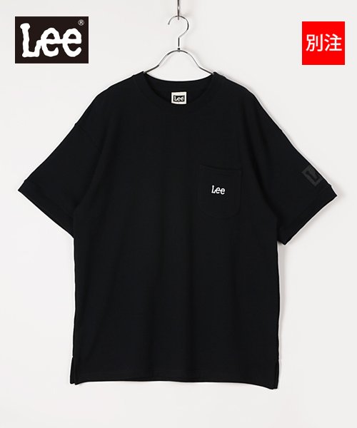 Lee(Lee)/【別注】【LEE】 リー ポケット付き 半袖 スウェット ビッグシルエット 22SS/ピュアブラック