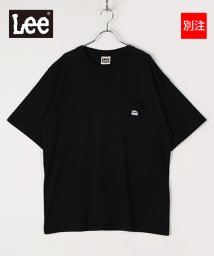 Lee(Lee)/【別注】【LEE】 リー ミニワッペン 半袖 Tシャツ ビッグシルエット 22SS/ピュアブラック
