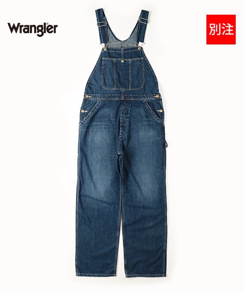 Wrangler(Wrangler)/【別注】【Wrangler】  ラングラー オーバーオール/ユーズドウォッシュ（中濃色）
