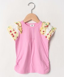 SKAPE(エスケープ)/3段フリル袖Tシャツ/ピンク