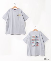 Lovetoxic(ラブトキシック)/【DISNEY】バックプリント半袖Tシャツ/サックス