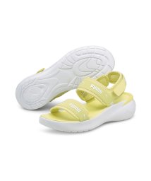 PUMA(PUMA)/ウィメンズ スポーティ スライド サンダル/YELLOWPEAR-PUMAWHITE