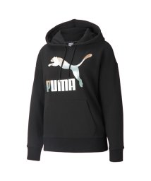 PUMA(PUMA)/CLASSICS LOGO フーディー スウェット ウィメンズ/PUMABLACK-GLOAMING