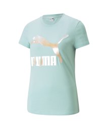 PUMA(PUMA)/CLASSICS LOGO Tシャツ ウィメンズ/EGGSHELLBLUE-GLOAMING