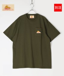 Amerikaya(Amerikaya)/【アメリカ屋】【別注】【KELTY】 ケルティー ワンポイント ポケット付き 半袖 Tシャツ/カーキ