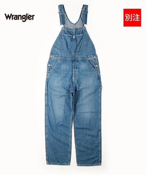 Wrangler(Wrangler)/【別注】【Wrangler】  ラングラー オーバーオール/ユーズドウォッシュ（淡色）