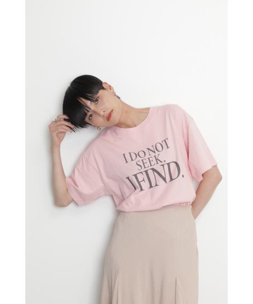 ROSE BUD(ローズバッド)/オリジナルロゴTシャツ/ピンク