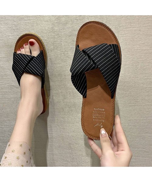 セール ぺたんこサンダル レディース フラット ミニミニストア Miniministore Magaseek