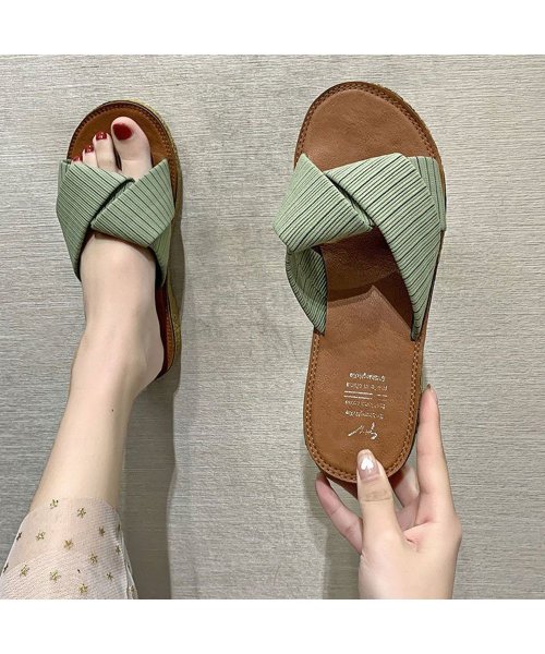 セール ぺたんこサンダル レディース フラット ミニミニストア Miniministore Magaseek